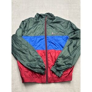 Cotopaxi Colorblock Windbreaker Jacket Green Blue Red Mens Medium WL MM Full Zip